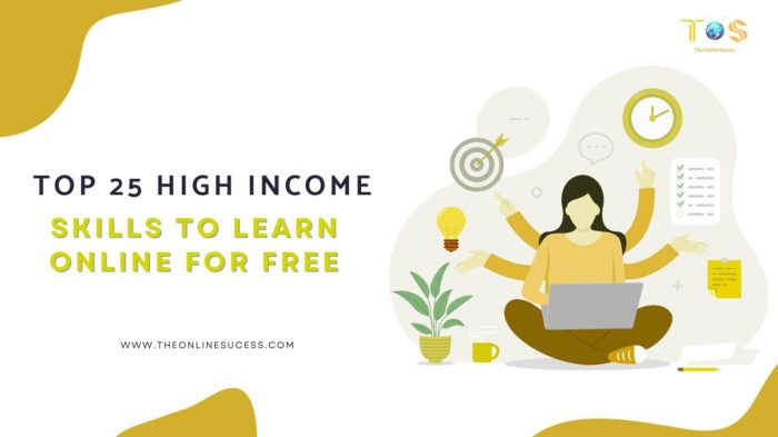 Top 25 High Income Skills To Learn Online for Free 2026